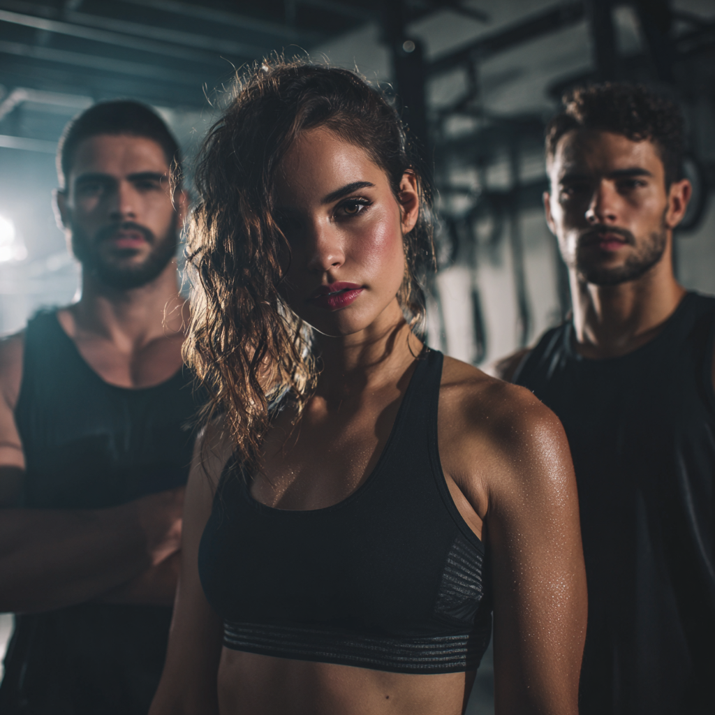Confident Romanian adults of various ages displaying strength and vitality through different fitness poses, representing health transformation and empowerment